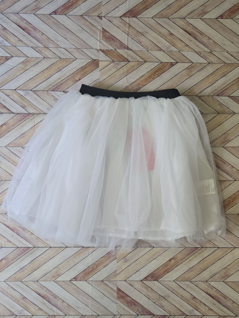 Girls White Ballet Mesh Tutu Skirt Dance Halloween Costume Birthday Party 6-7Y